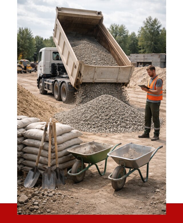 Доставка нерудных материалов в Кизилюрте от 1239 руб. | ПРОНЕРУДКзт