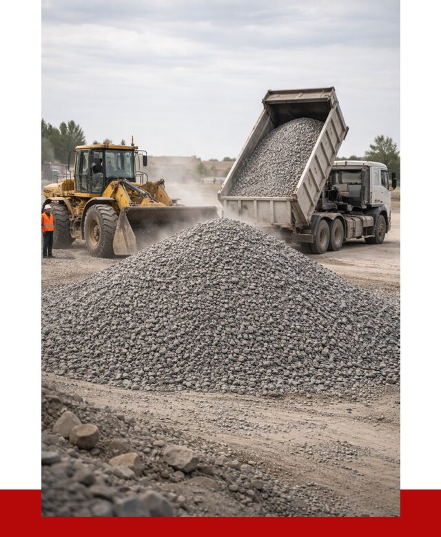 Купить щебень с доставкой в Кизилюрте от 2582 руб. | ПРОНЕРУДКзт