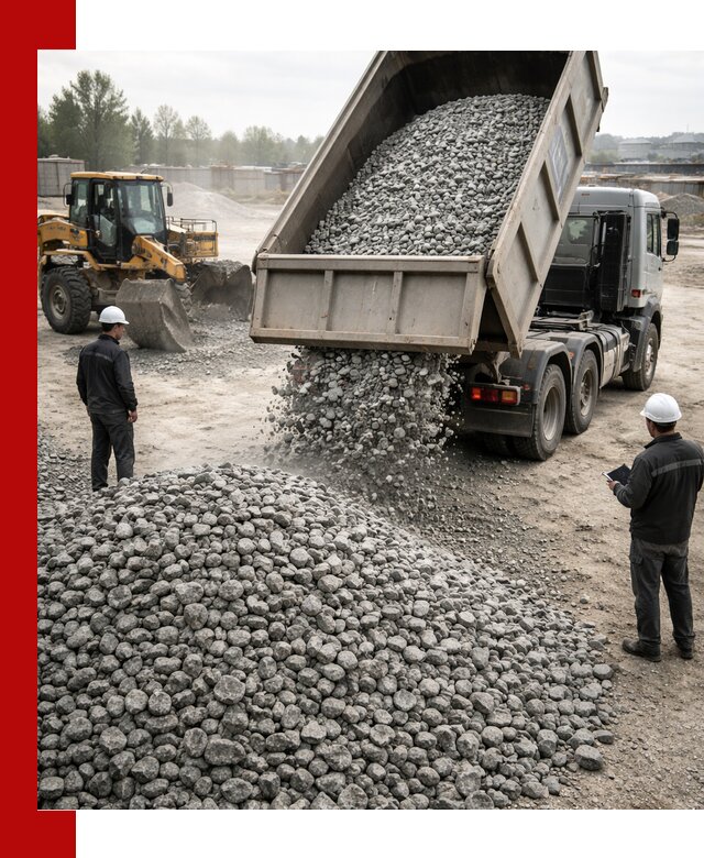 Доставка гранитного щебня фракции 20-40 в Кизилюрте