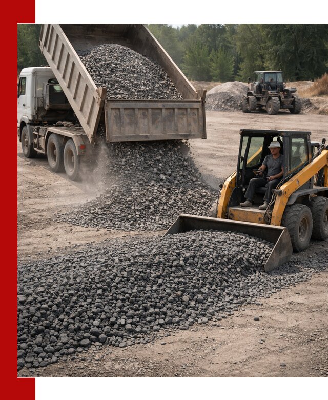 Гранитный щебень фракция 40-70 с доставкой в Кизилюрте