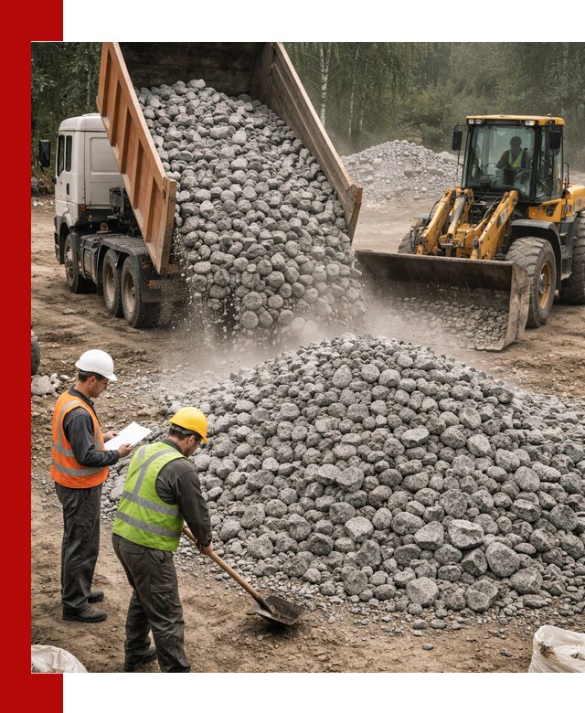 Гранитный щебень фракция 70-150 доставка в Кизилюрте