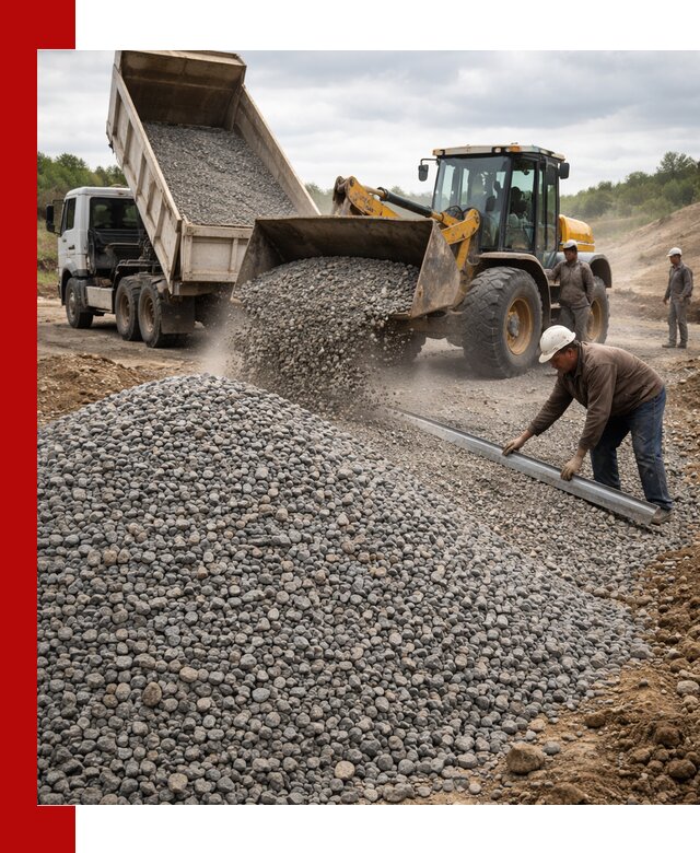 Гравийный щебень фракция 5-20 с доставкой в Кизилюрте