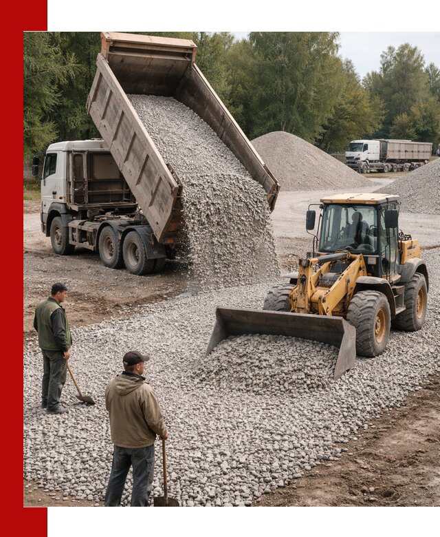 Купить гравийный щебень фракция 20-40 в Кизилюрте с доставкой