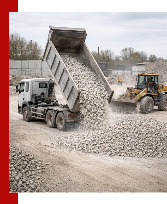 Доставка и продажа известнякового щебня в Кизилюрте