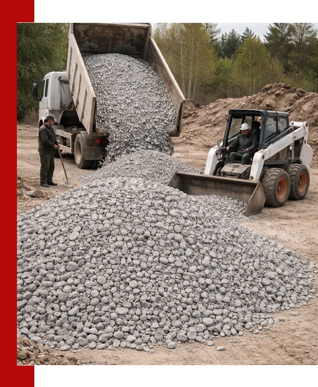 Доставка доломитового щебня в Кизилюрте напрямую от карьера