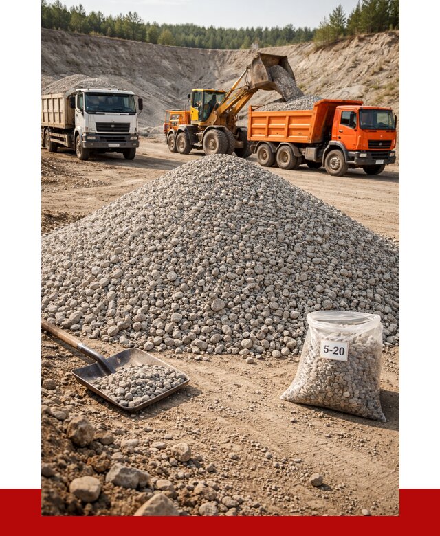 Доломитовый щебень фр. 5-20 в Кизилюрте от 4337 р. | ПРОНЕРУДКзт