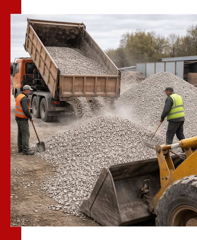 Доломитовый щебень фракции 5-20 с доставкой в Кизилюрте