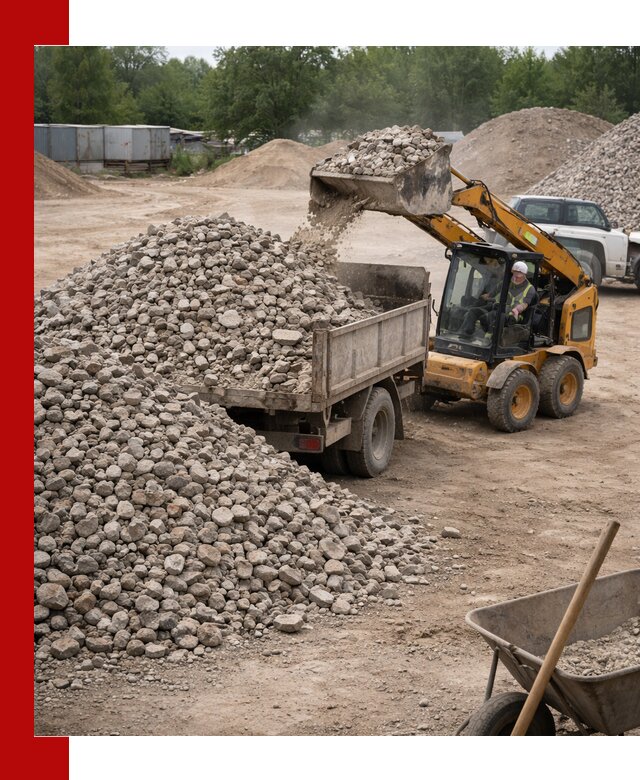 Доставка вторичного щебня в Кизилюрте для строительных работ