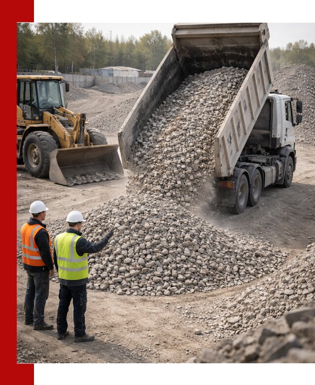 Вторичный щебень фракция 40–70 доставка в Кизилюрте