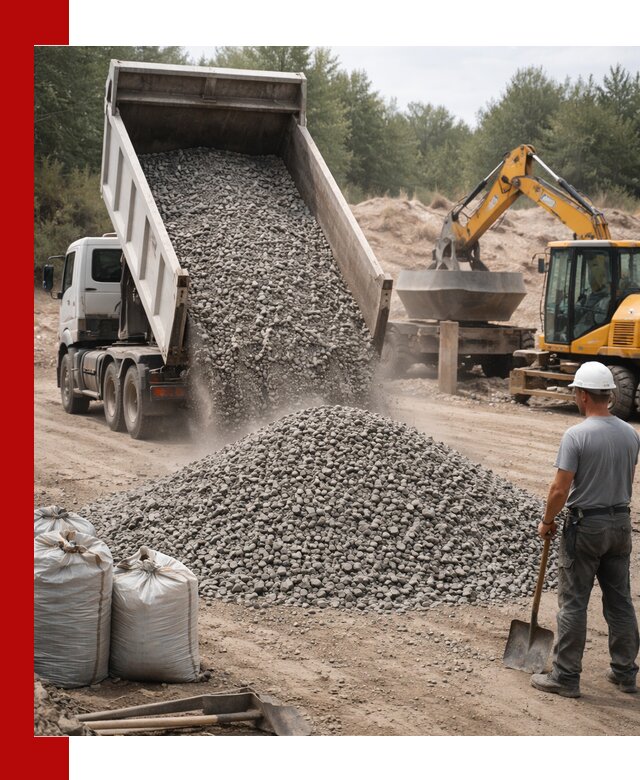 Доставка и продажа бетонного щебня в Кизилюрте