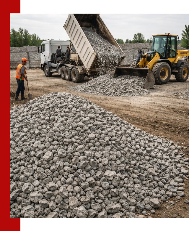 Доставка бетонного щебня фракции 40-70 в Кизилюрте