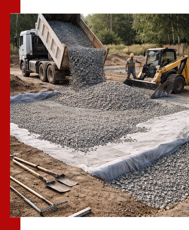 Щебень для фундамента с доставкой в Кизилюрте