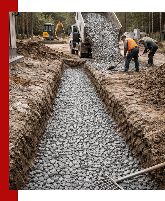 Щебень для дренажа с доставкой в Кизилюрте высокого качества