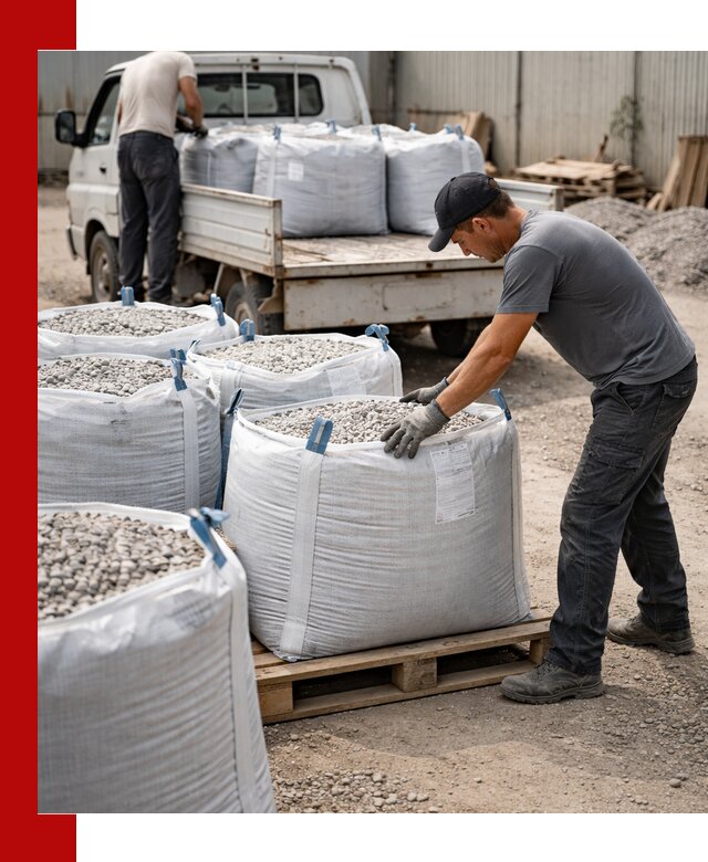 Доставка щебня в мешках по выгодным ценам в Кизилюрте