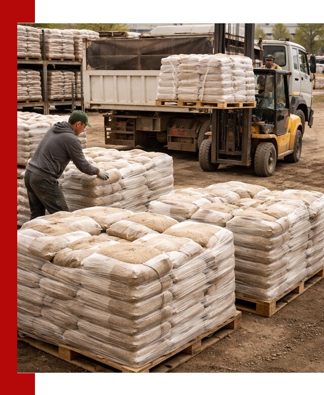 Карьерный песок в мешках с доставкой в Кизилюрте