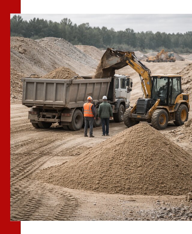 Карьерный среднезернистый песок с доставкой в Кизилюрте