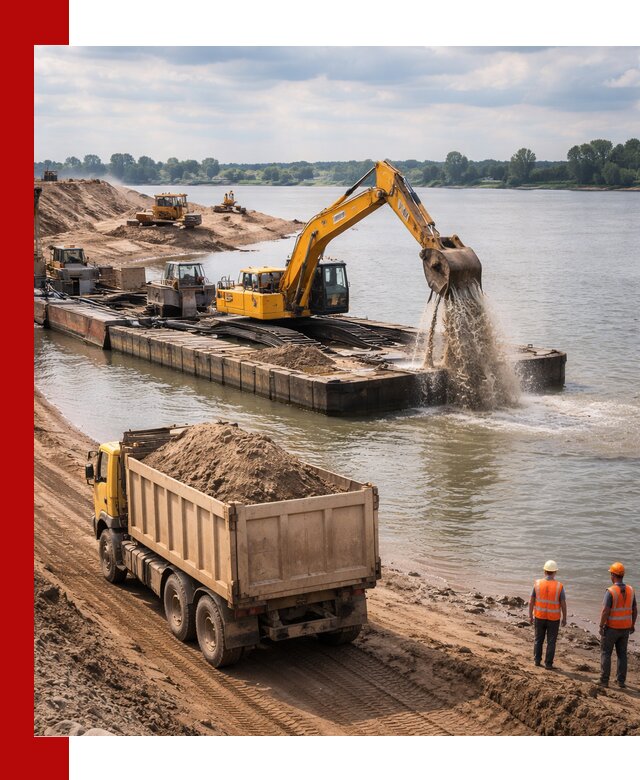 Намывной песок с доставкой в Кизилюрте оптом и в розницу