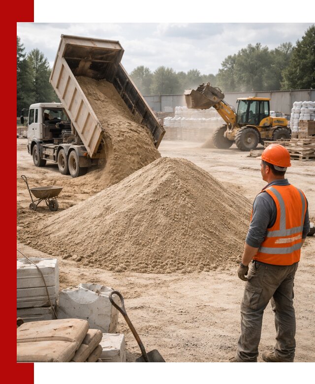 Доставка строительного песка с самосвалом в Кизилюрте