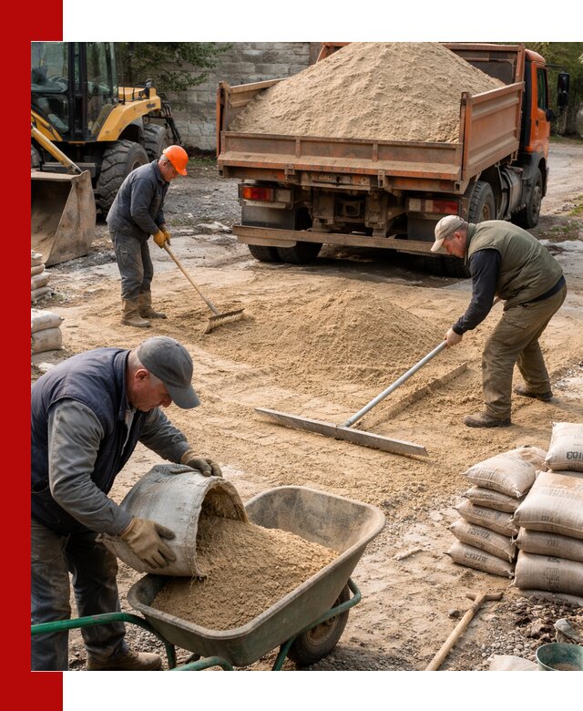 Поставка песка для стяжки в Кизилюрте с быстрой доставкой