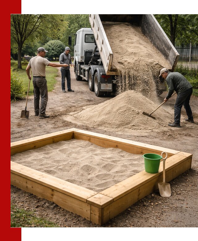 Песок для песочницы с доставкой в Кизилюрте недорого и чистый