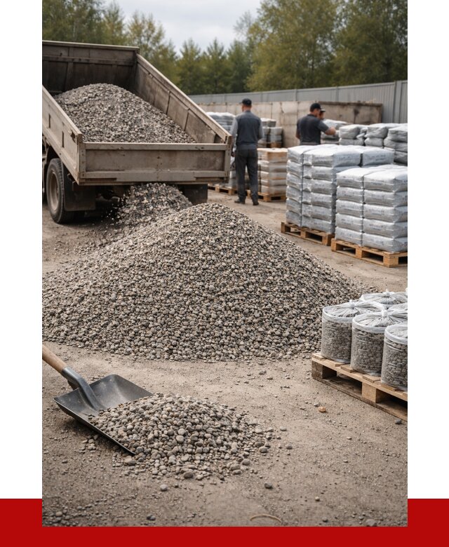 Гравий фракция 5-20 в Кизилюрте купить от 2375 р. ПРОНЕРУДКзт