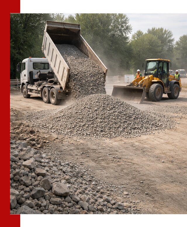 Гравий фракция 5–20 доставка в Кизилюрте оптом и в розницу