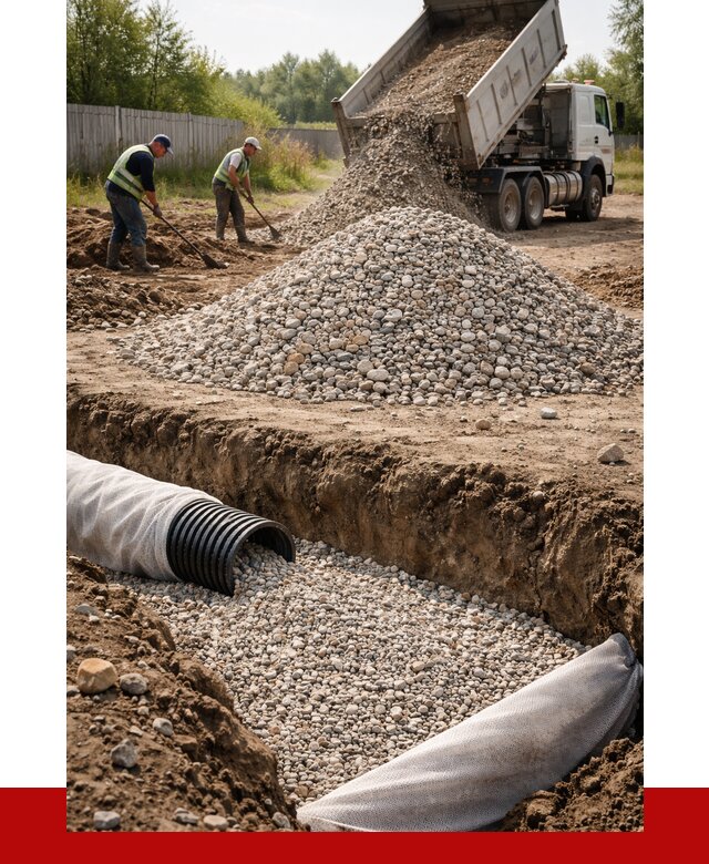 Гравий для дренажа в Кизилюрте от 2272 р., доставка ПРОНЕРУДКзт