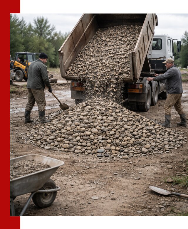 Доставка гальки речной оптом и в розницу в Кизилюрте