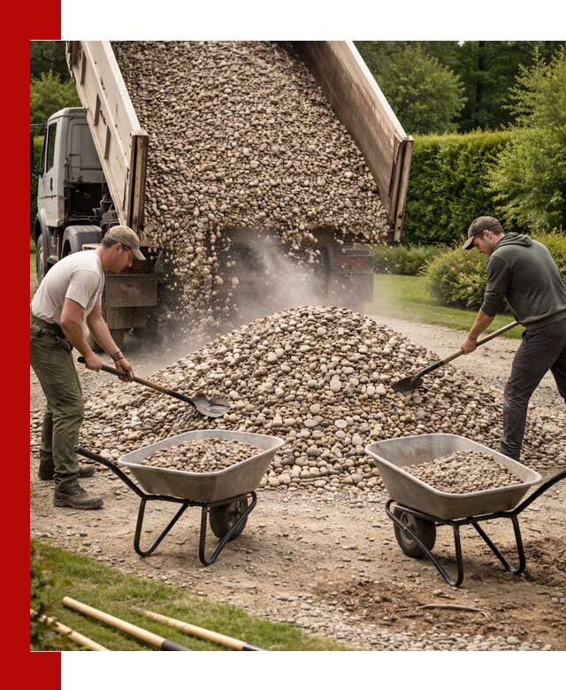 Доставка и продажа декоративной гальки в Кизилюрте