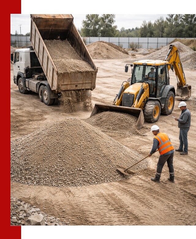 Поставка и доставка ПГС С4 в мешках и самосвалах в Кизилюрте