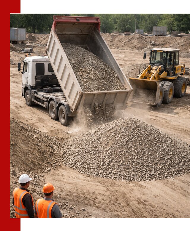 Щебень с песком (ЩГПС С2) с доставкой в Кизилюрте