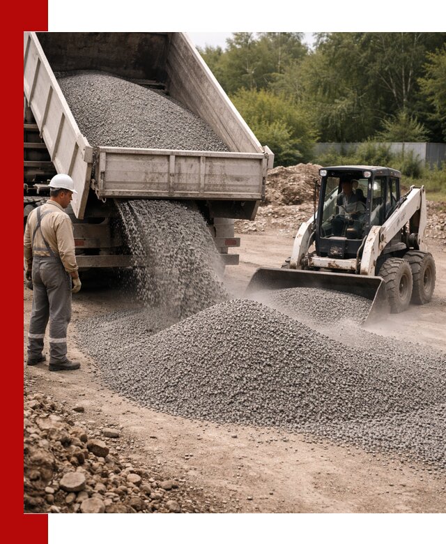Доставка гравийного отсева 0-5 в Кизилюрте оптом и в розницу