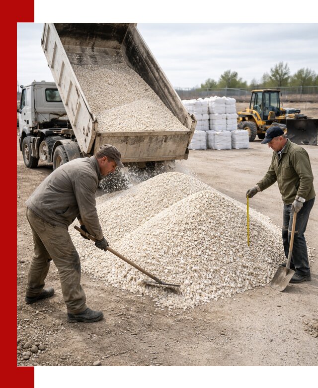 Мраморная крошка с доставкой и разгрузкой в Кизилюрте