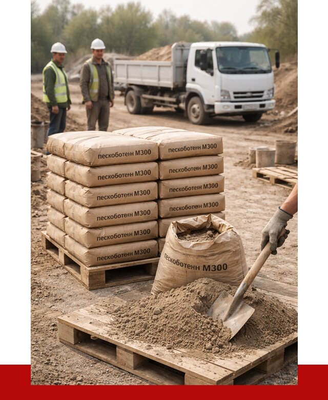 Пескобетон М300 в Кизилюрте с доставкой от 4802 р. за куб | ПРОНЕРУДКзт