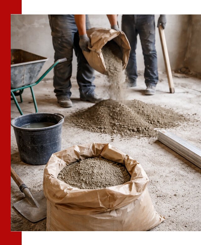 Доставка сухой смеси для стяжки в Кизилюрте