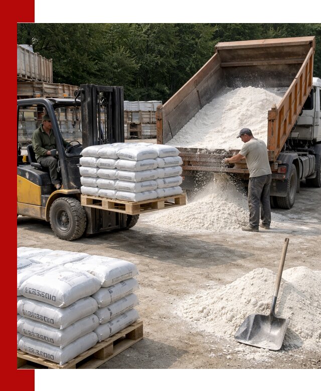 Доставка строительной извести оптом и в розницу в Кизилюрте
