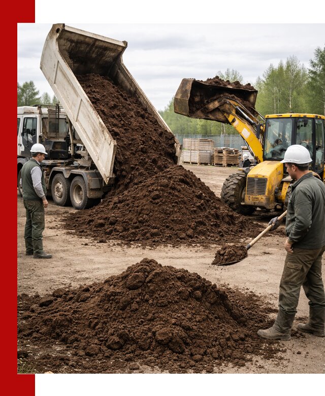 Доставка торфа оптом и в мешках в Кизилюрте
