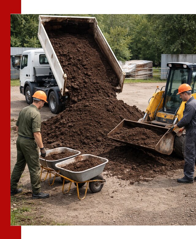 Доставка торфо-земляной смеси в Кизилюрте для огорода и ландшафта