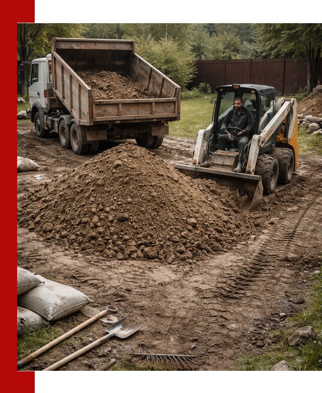 Суглинок для планировки участков в Кизилюрте с доставкой и выгрузкой