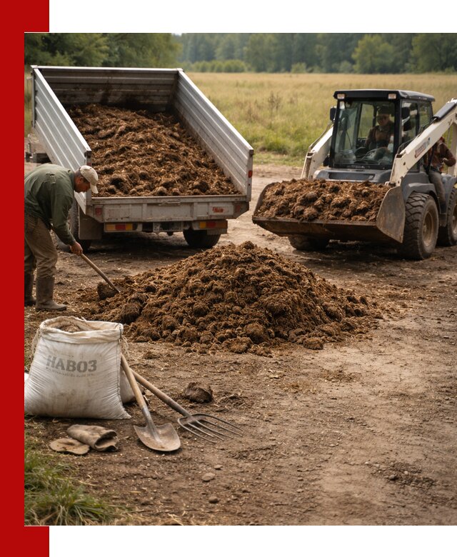 Доставка конского навоза в Кизилюрте с разгрузкой и доставкой на объект