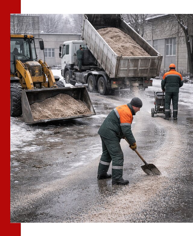 Реагент против гололеда с доставкой и нанесением в Кизилюрте