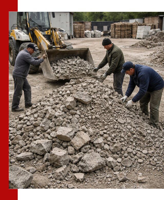 Демонтаж и вывоз бой бетона в Кизилюрте