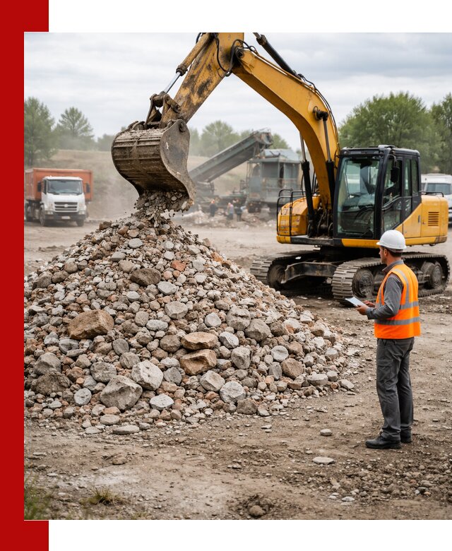 Доставка и вывоз строительного боя в Кизилюрте