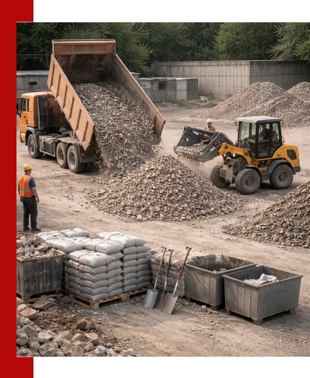 Вторичные материалы для отсыпки в Кизилюрте — поставка и доставка