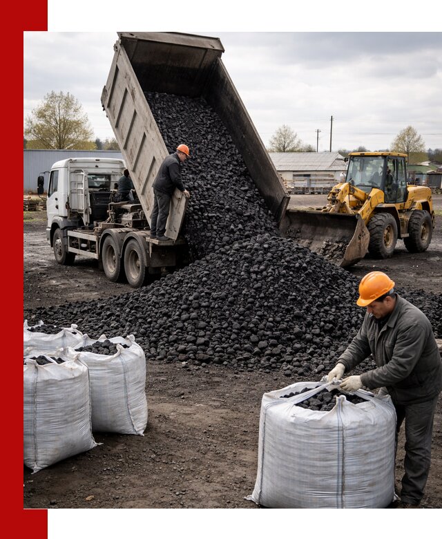 Доставка каменного угля в Кизилюрте оптом и в розницу