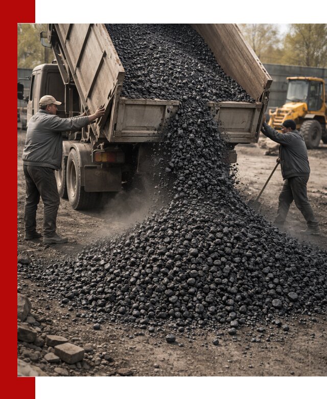 Доставка угля семечка самосвалами в Кизилюрте