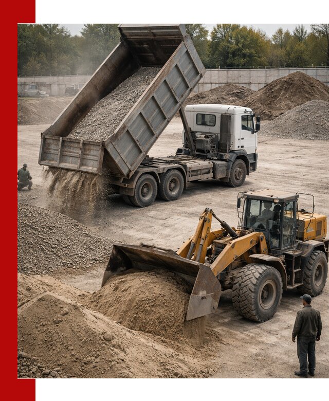 Перевозка сыпучих грузов самосвалами и бортовыми в Кизилюрте