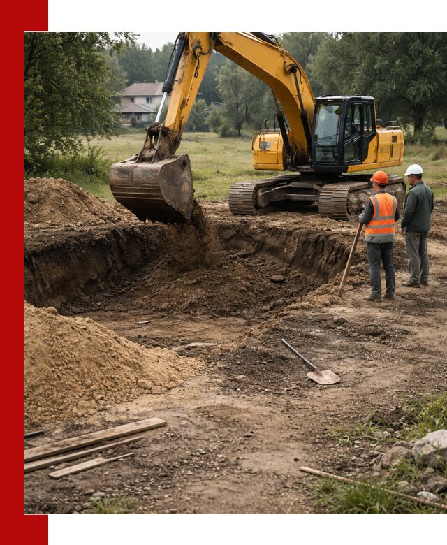 Рытье котлована под фундамент в Кизилюрте (быстро и недорого)