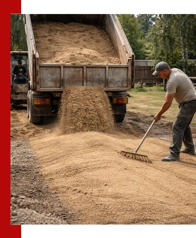 Отсыпка участка песком в Кизилюрте быстро и качественно