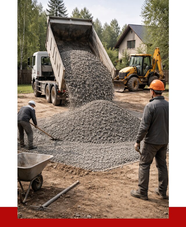 Отсыпка участка щебнем в Кизилюрте от 6712 р. ПРОНЕРУДКзт